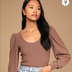 Lulus Ribbed Bodysuit size small